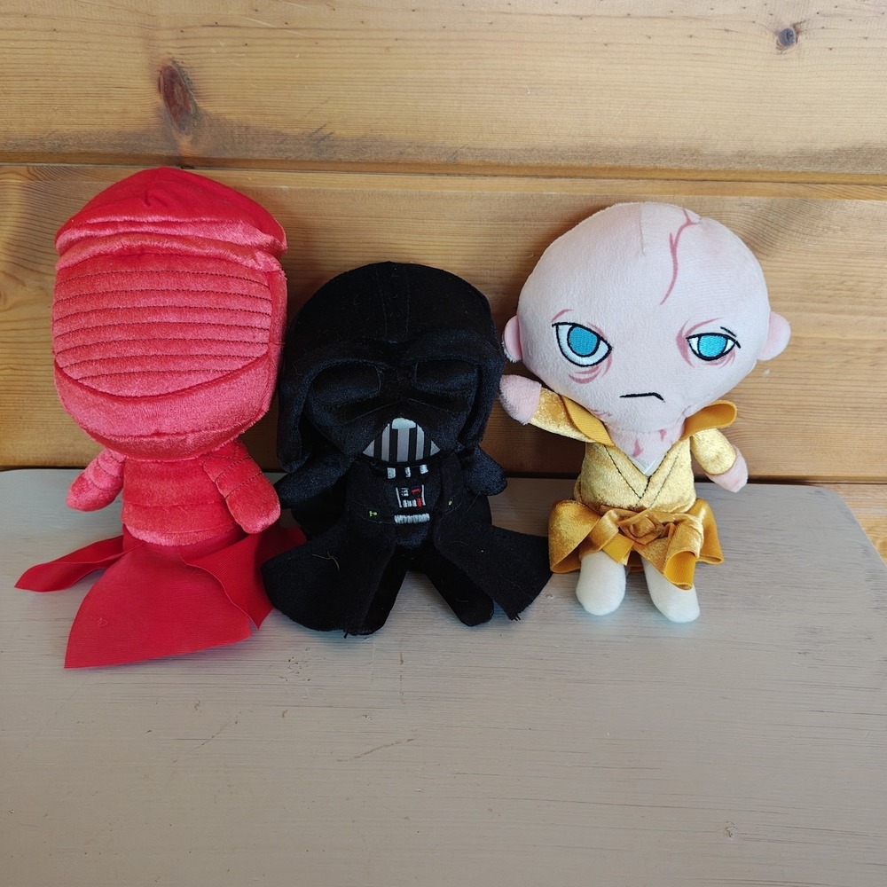 Star Wars Galactic Plushies Snoke Last Jedi Praetorian Guard & Vader Funko 9"